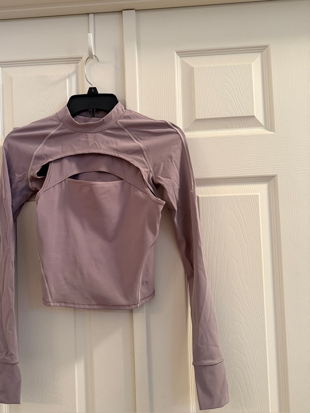 lululemon athletica Long Sleeve Cutout Top — Mauve